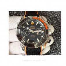 Réplique Omega Seamaster Planet Ocean 600M Acier inoxydable Noir Dial 