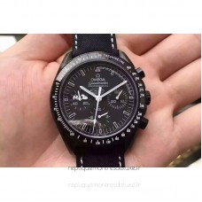 Réplique Omega Speedmaster Moonwatch Anniversaire argent Snoopy PVD Noir Dial 