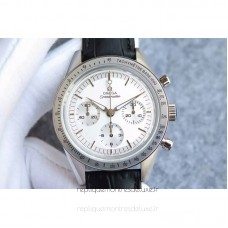 Réplique Omega Speedmaster Moonwatch Edition limitee Acier inoxydable Blanc Dial 