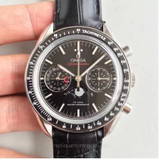 Réplique Omega Speedmaster Moonwatch Moonphase Chronographe 304.33.44.52.01.001 Acier inoxydable Noir Dial 