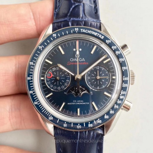omega speedmaster blue dial