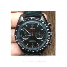 Réplique Omega Speedmaster Professional Chronographe PVD Noir Dial 