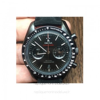 Réplique Omega Speedmaster Professional Chronographe PVD Noir Dial 