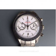 Réplique Omega Speedmaster Professional Chronographe Acier inoxydable Blanc Dial 