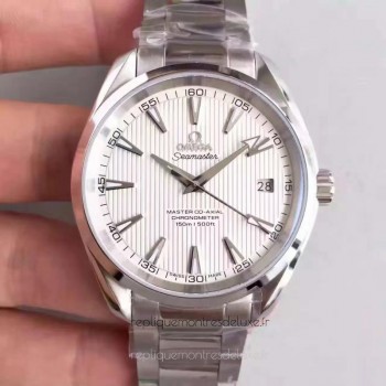 Réplique Omega Seamaster Aqua Terra 150M Master Co-Axial 231.10.42.21.02.003 Acier inoxydable Blanc Dial 