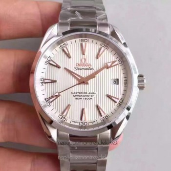 Réplique Omega Seamaster Aqua Terra 150M Master Co-Axial 231.13.42.21.02.003 Acier inoxydable Blanc Dial 