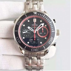 Réplique Omega Seamaster Diver 300M Chronographe 212.32.44.50.01.001 Acier inoxydable Noir /Red Dial 