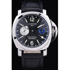 Réplique Montre Panerai Luminor 3 Days Automatic GMT bracelet cuir noir