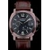 Réplique Montre Bracelet en cuir brun Panerai Luminor cadran noir 2