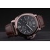 Réplique Montre Bracelet en cuir brun Panerai Luminor cadran noir 2