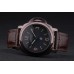 Réplique Montre Bracelet en cuir brun Panerai Luminor cadran noir 4