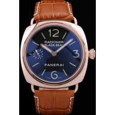 Réplique Montre Panerai Radiomir sceau noir or rose