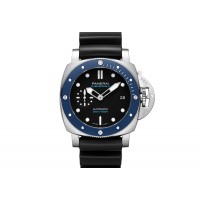 Réplique Montre Panerai Submersible Azzurro 42mm Acier edition Limitee 500 Pieces PAM01209