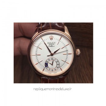 Réplique montre Cellini 50525 cadran blanc en or rose