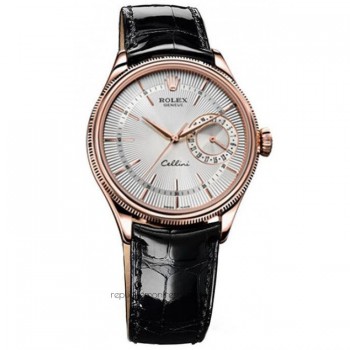 Réplique montre Cellini Date 50515 Cadran Blanc Cadran Or Rose