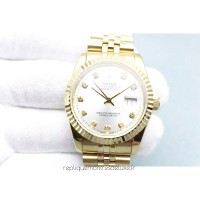 Réplique montre Datejust 116238-0079 Cadran Rhodium Or Jaune 36MM