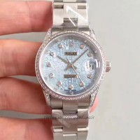 Réplique montre Datejust 31 178159 Acier inoxydable 31MM et diamants cadran bleu