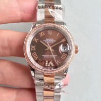 Réplique montre Datejust 31 178341 Cadran Chocolat En Acier Inoxydable Et Or Rose De 31MM