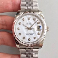 Réplique montre Datejust 36MM 116234 cadran nacré en acier inoxydable