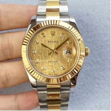 Réplique montre Datejust 41 126333 Cadran Réplique montre en acier inoxydable et or jaune de 41MM