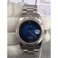 Réplique montre Datejust 41 Lapis Lazuli HK - Cadran Bleu En Acier Inoxydable