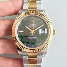 Réplique montre Datejust II 116333 Cadran en acier inoxydable et or jaune, 41 mm