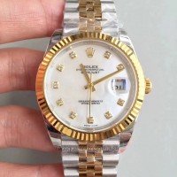 Réplique montre Datejust II 116333 Cadran en nacre avec cadran en acier inoxydable et or jaune