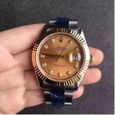 Réplique montre Datejust II 116333 Cadran Champagne en acier inoxydable et or jaune 41MM