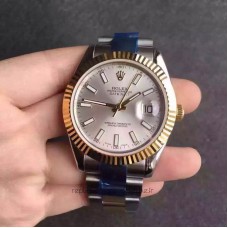 Réplique montre Datejust II 116333 41MM cadran en acier inoxydable et or jaune