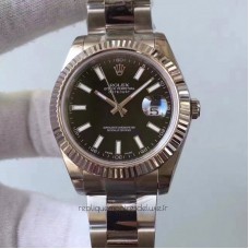 Réplique montre Datejust II 116334 Cadran Noir, Acier inoxydable, 41MM