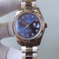 Réplique montre Datejust II 116334 cadran bleu en acier inoxydable 41MM