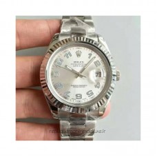 Réplique montre Datejust II 116334 cadran en acier inoxydable rhodié de 41MM