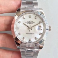 Réplique montre Datejust II 126300 cadran de mère de perle en acier inoxydable de 41MM