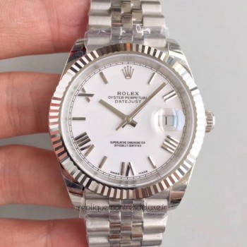 Réplique montre Datejust II 126334 Cadran Blanc En Acier Inoxydable 41MM