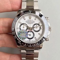 Réplique montre Daytona Cosmograph 116500LN cadran blanc en acier inoxydable