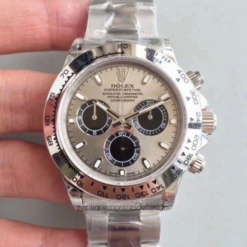 Réplique montre Daytona Cosmograph 116509 cadran argenté en acier inoxydable