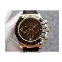 Réplique montre Daytona Cosmograph 116515LN cadran brun doré