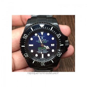 Réplique montre Deepsea 116660 Jacques Piccard PVD Cadran Bleu