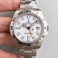 Réplique montre Explorer II 216570 cadran blanc en acier inoxydable