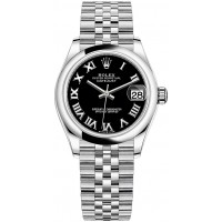 Réplique Rolex Datejust 31 Oystersteel Cadran Noir Brillant m278240-0002