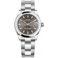 Réplique Rolex Datejust 31 Oystersteel Cadran Gris Foncé m278240-0009