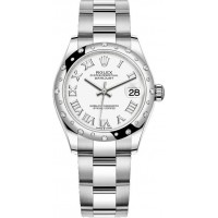 Réplique Rolex Datejust 31 Rolesor Blanc Bracelet Oyster Cadran Blanc m278344rbr-0011