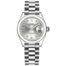 Replique Rolex Datejust Bracelet President En Argent Platine m279166-0001