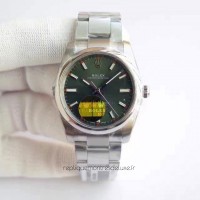 Réplique montre Oyster Perpetual 34 114300 cadran vert en acier inoxydable