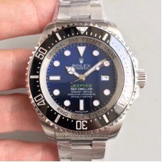 Réplique montre Sea-Dweller 126660 en acier inoxydable cadran bleu