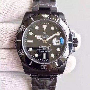 Réplique montre Submariner Date 116610LN cadran noir PVD