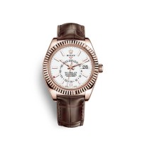 Réplique Rolex Sky-Dweller 18 carats or Everose M326135-0006