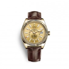 Réplique Montre Rolex Sky-Dweller or jaune 18 carats M326138-0006