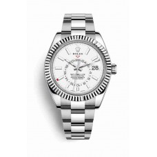 Rolex Sky-Dweller White Rolesor Oyster Steel or blanc 326934 cadran blanc