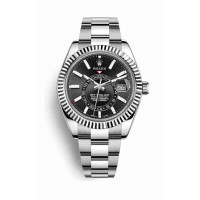 Rolex Sky-Dweller Rolesor Oyster Steel or blanc 326934 cadran noir